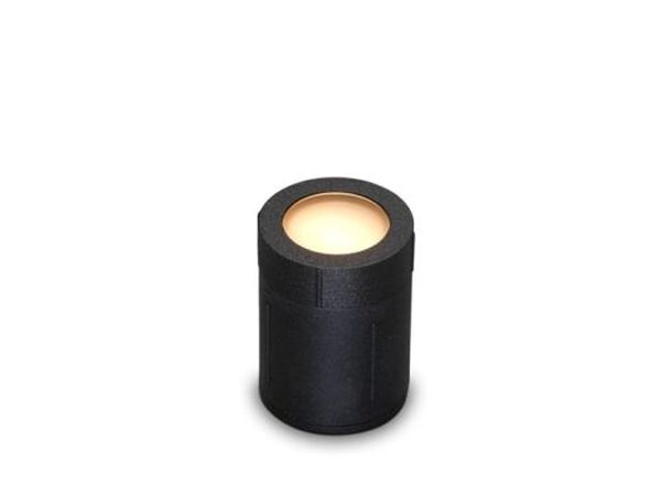 Beja | grondspot | cirkel zwart | warmwit | OutdoorPro+ | 12 volt