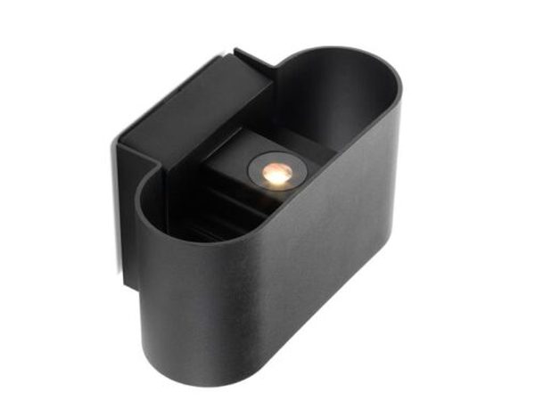 Corvo | wandlamp | ovaal zwart | up & down | warmwit | dimbaar | OutdoorPro+ | 12 volt