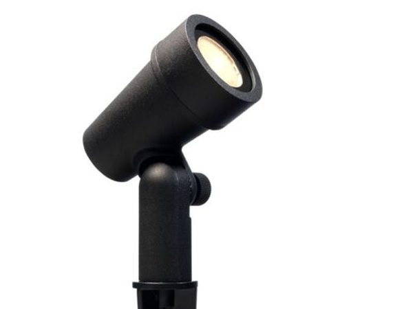 Mafra | prikspot | rechte kap zwart | warmwit | OutdoorPro+ | 12 volt