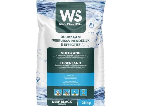WS SmartSand DR+ Waterdoorlatend Deep Black (Basalt) 25 kg